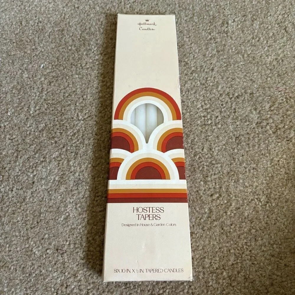 Hallmark Hostess Tapers Vintage White Candles